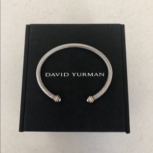 DY Cable Classics Bracelet with 18k Gold, 4mm